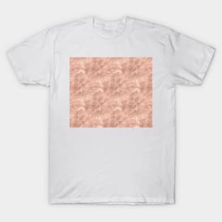 Rose gold brushed velvet T-Shirt